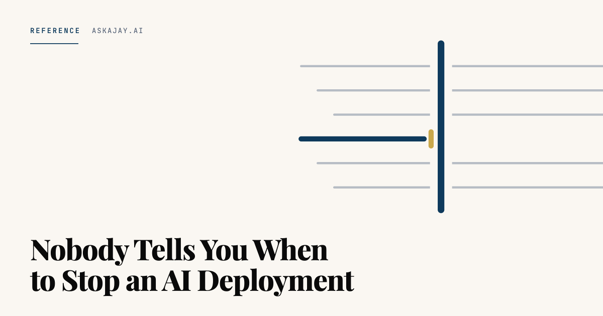 AI Kill Switch Framework: When to Stop an AI Deployment | AskAjay.ai